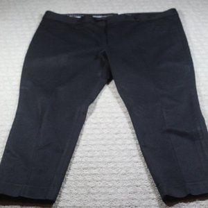 Banana Republic Size 14 Black Straight Leg Mid Rise Trousers